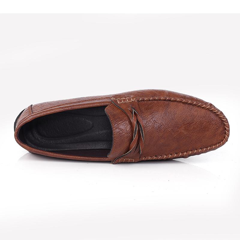 Genuine Leather Men Loafers for Men Classic Soft Moccasins High Quality Men Flat Evening Dress Slip-on Comfy Retro Driving Shoes