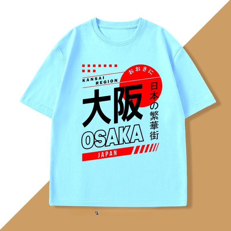 Japanese Style Osaka TShirt Vintage Street Wear Graphic T Shirts Cotton Short Sleeve Harajuku Tshirts WOMEN Clothing Top