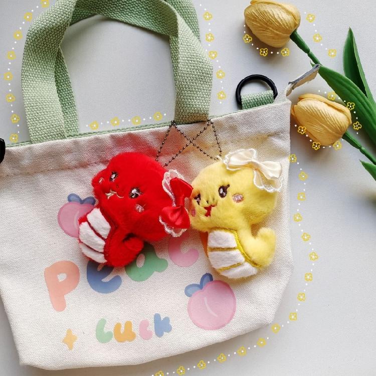 Multipurpose Colorful Plush Snake Keychain Squeaky Toy Portable Accessory for Kids Teens and Adults Who Love Animals