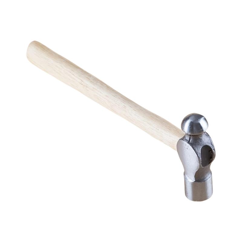 Metal Jewelry Making Hammer Small Iron Head Hammer with Ergonomic Wood Handle Multifunctional Accessories Hand Tool