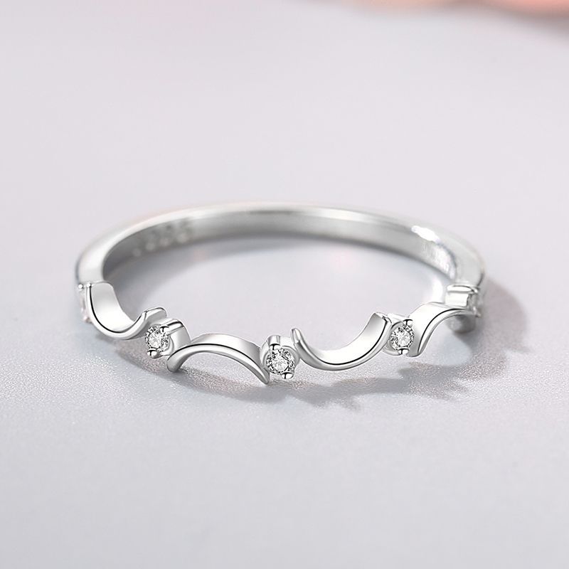 Tancise Klassischer Zirkon-Ring aus 925er-Sterlingsilber, Damenschmuck, Hochzeitsversprechen, Party-Geschenk