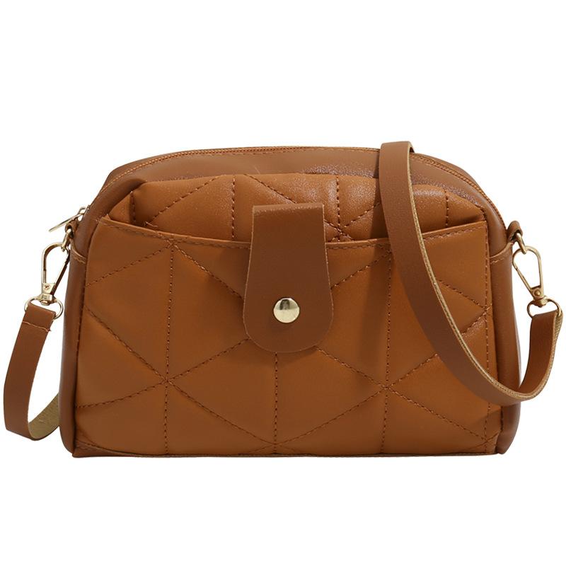 Rhombus Embroidery Camera Bag Fashion Small Bag Dámská crossbody kabelka Trendy všestranná taška na mobilní telefon