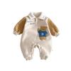 Winter Fleece Baby Bear Onesie for Infants (0-2 Years) - Korean Cartoon Romper