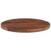 Tabletop Ø 60x3.8 Cm Round Solid Reclaimed Wood