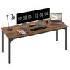 Birou, Masă pentru calculator, Design rustic, Spațiu generos, PAL, Maro
