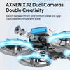 XJ2 Mini Drohne 8K Dual HD Kamera 5G WIFI Übertragung Faltbarer Bürstenloser RC Quadcopter Vollständige Abdeckung Schutzhülle Fernbedienung Spielzeug Kindergeschenk