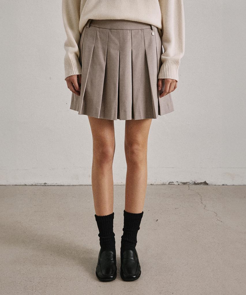 Artid Wool Pleated Scott_Beige