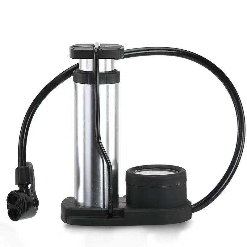 1PC Bike Pump Mini Portable Bicycle Foot Pump with Pressure Gauge Accessories Fits Valve Bicycle Air Pump.