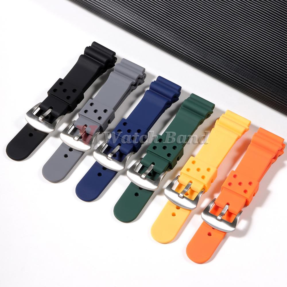 20mm 22mm Watch Band for Seiko Prospex SRP777J1 Waterproof Diving Silicone Bracelet for Seiko No.5 SKX007 SKX009 Sports Strap/.