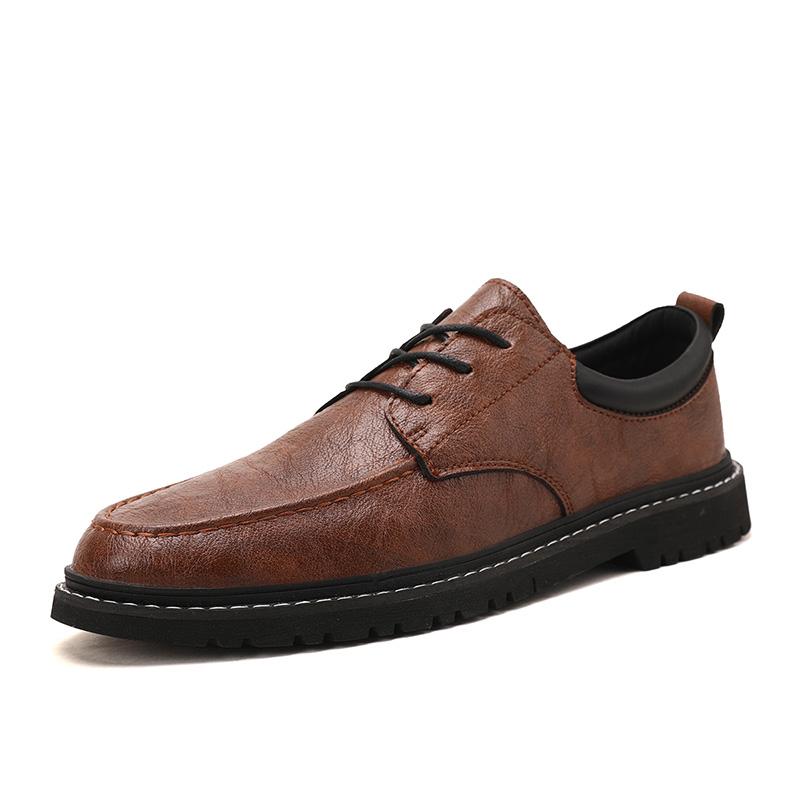 British-style Small Leather Shoes for Men Korean Style, Trendy and Versatile Business Casual Shoes, Breathable for Young People