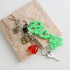Portachiavi Charm Borsa Lettera in Silicone Ciondolo Cuore Ciondolo Decorativo Borsa Lettera Adatto per Scambio di Regali Romantici