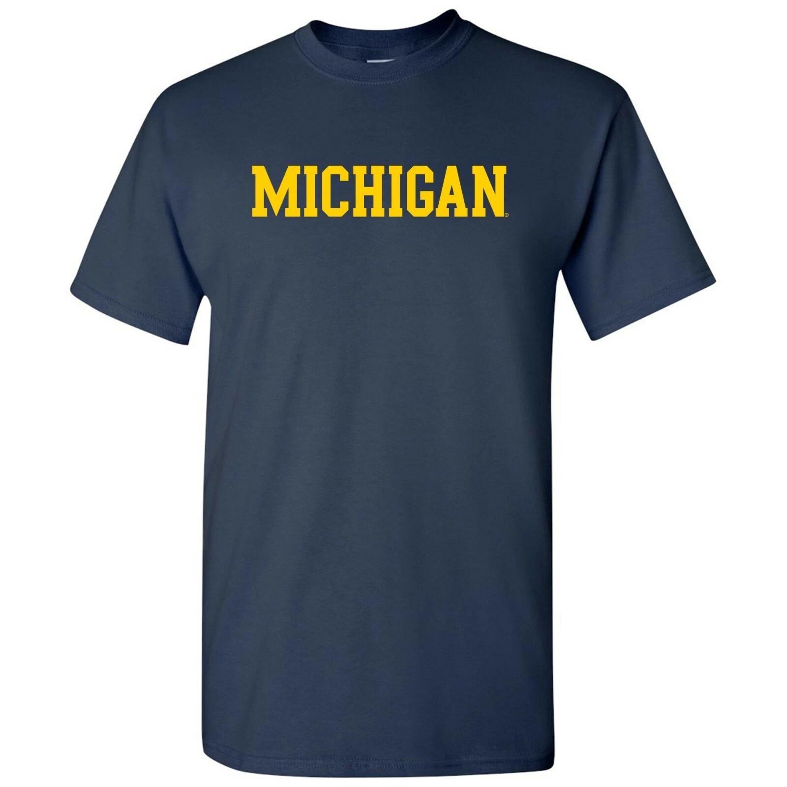 Michigan Wolverines Basic Block - NCAA Athletics Sports Team T-Shirt L