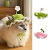Warm Pet Cap Handmade Cat Tied-up Hat Comfortable Cat Knitted Hat  Puppy Style