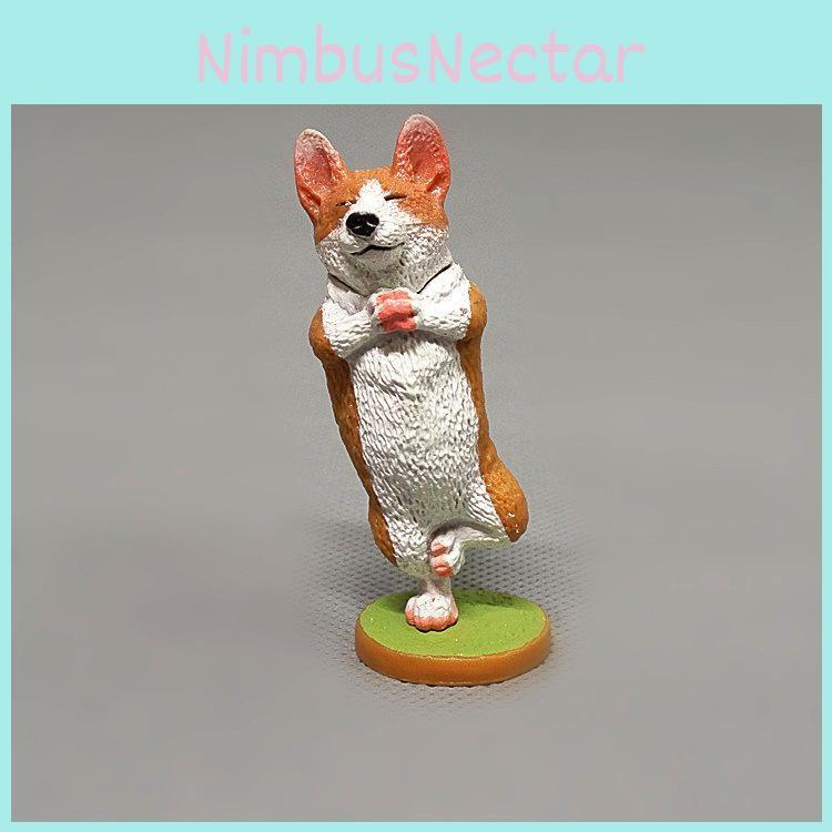 Bulldog Pvc Corgi Toy Model With Realistic Animal Features For Kids Decor Room