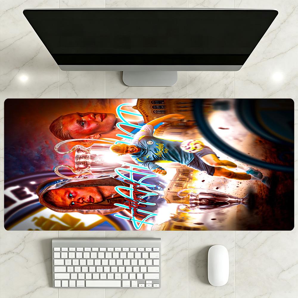 Haaland Gaming Mouse Pad Gaming Laptop Mouse Pad Ultra-Long Desk Mat Non-Slip Rubber Bottom Gaming Accessories Ideal Gift for Gamers