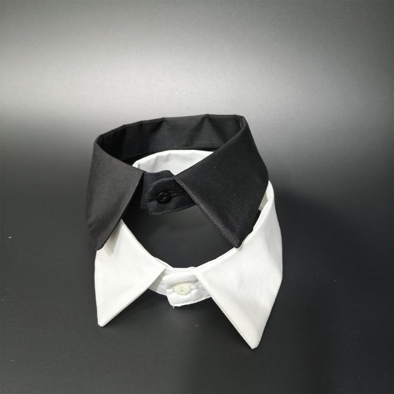 Elegant Blouse Choker Collar for Women with Soft Breathable Fabric Detachable False Lapel Collar Necklace Half Shirt