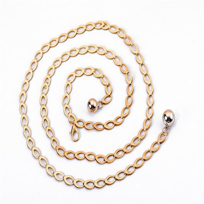 Hip High Waist Belts for Women's Waist Belts All-Match Belt for Party Dress Waist Metal Chain Belts