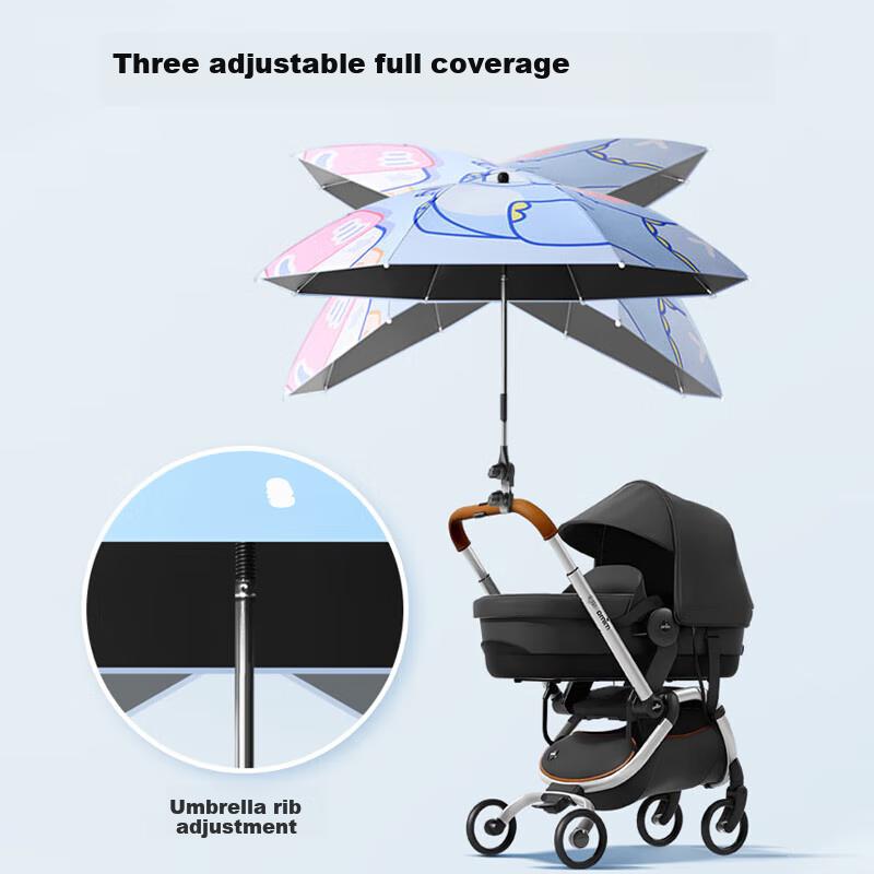 Baoshi Stroller Sun Umbrella, Baby-Specific Pushchair Umbrella, Rain Umbrella for Children's Tricycle, Baby Walking Aid, Sunshade