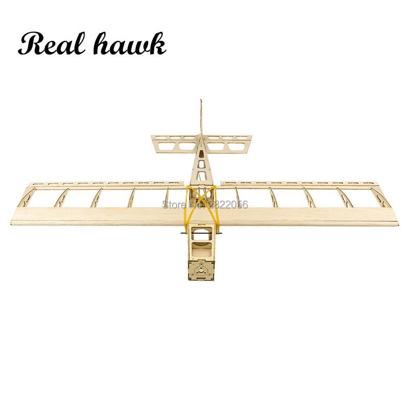Real hawk Scale RC Balsawood Airplane Laser-cutting mini STICK 580mm Balsa Kit DIY Building Wood model