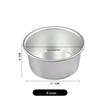 Aimanwu Anodized Aluminum Fixed-Bottom Cake Mold, 4-12 inch Sizes