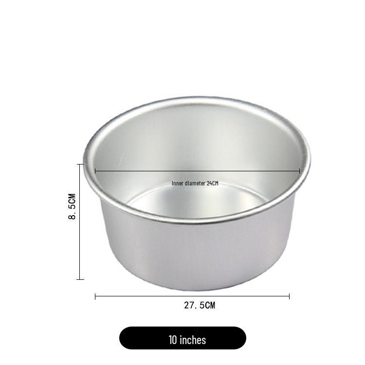 Aimanwu Anodized Aluminum Fixed-Bottom Cake Mold, 4-12 inch Sizes