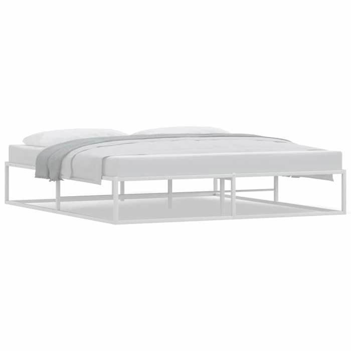 VidaXL Cadre de lit sans matelas blanc 180x200 cm métal 4017427