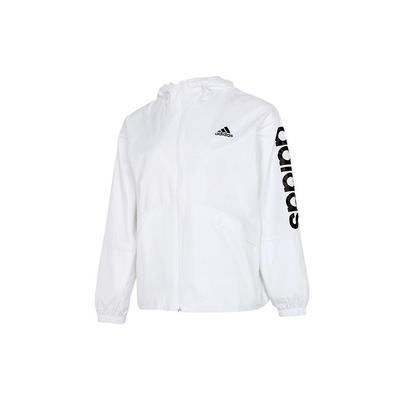 Giacca Tessuta Casual Sportiva con Cappuccio Donna Capispalla Bianco GL0647