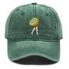 Kiwi Fruit High Heels Print Adjustable Sun Hat, Fruit Trucker Hat Headwear Unisex Simple Cotton Snapback Baseball Cap