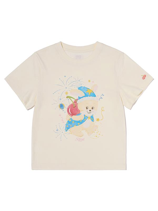 KIRSH Mellow Graphic Standard Fit T-Shirt [Light Yellow]