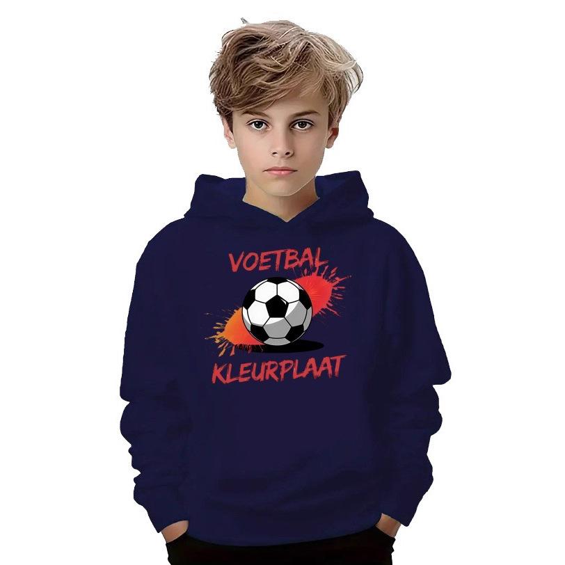 Autumn 3D Football Pattern Printed Hoodies Fashionable Casual Sports Long Sleeved Children's Boy Hooded Sweatshirts