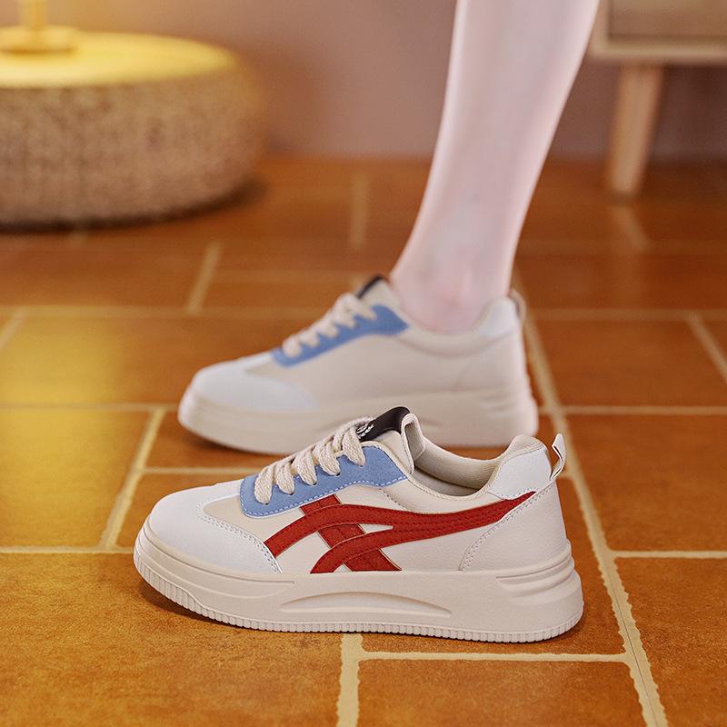 

Shoes women s little white shoes spring and autumn new versatile fashion sports and leisure board shoes tide B 35 красный