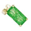 A+ CERTIFIED 44 Ct Natural Green Emerald 925 Sterling Silver Emerald Cut Pendant AI-127-NS