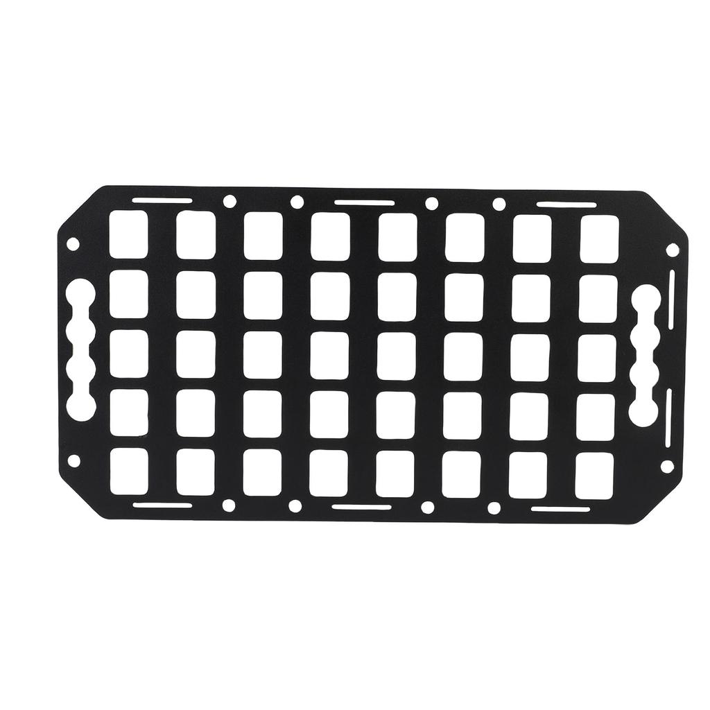 Truck Bed Molle Panel 16.61x8.86x0.08in Easy To Remove Aluminum L Track Molle Panel Organizer for Cars SUVs Pickup Van