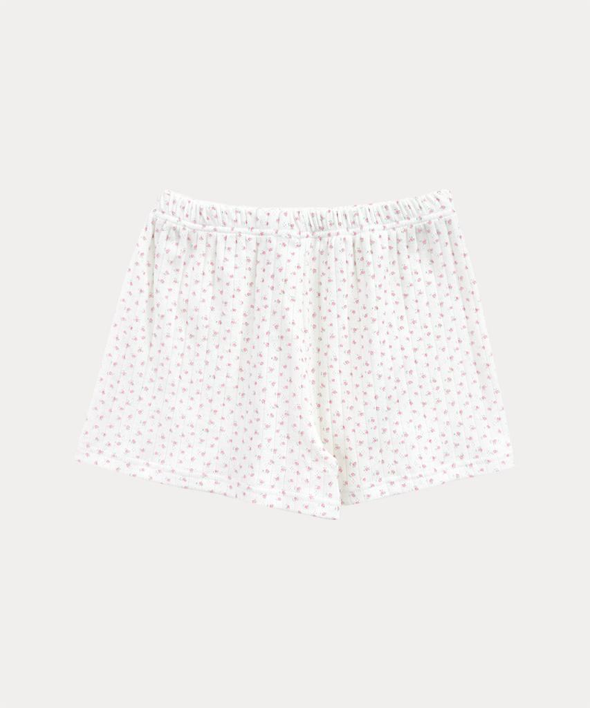 TARVERT Lucy Eyelet Shorts - Ivory