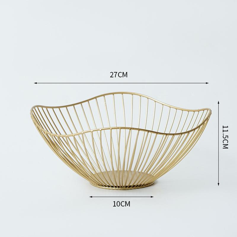 

Простые креативные украшения для гостиной, домашняя тарелка с конфетами и закусками для фруктов Lotus Leaf Tall золотой