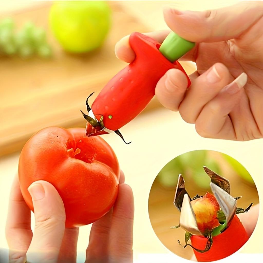 Easy To Use Stainless Steel Strawberry Corer for Easy Stem Removal In The Kitchen