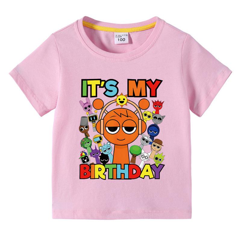 Lustige Sprunki T-Shirts Jungen Mädchen Sommer Kurzarm-T-Shirts Kinder Cartoon Incredibox Spiel Grafik-Tops Kindergeburtstagsgeschenk