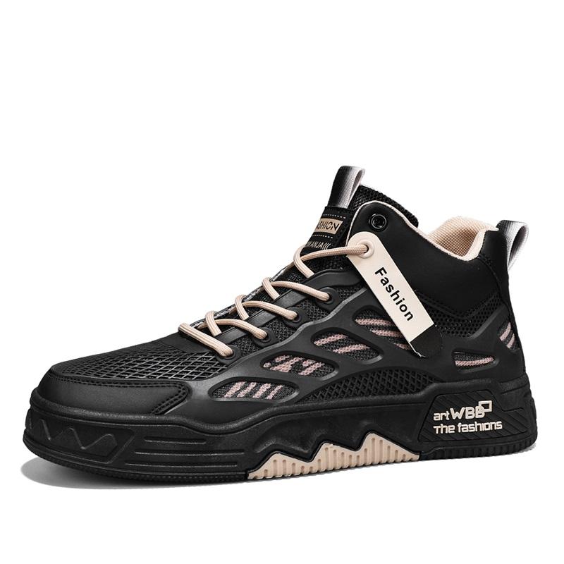 Students' Casual Borad Shoes Four Season New Breathable Soft-Sole Non-Slip Men'S Outdoor Walking Shoes Fashion Sports Flat Shoes