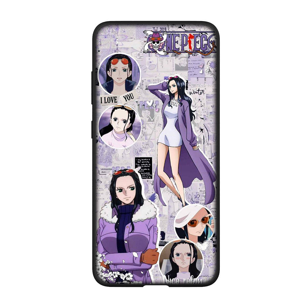 for Samsung Galaxy S24 S23 iPhone 16 15 14 Xiaomi Redmi Note 13 12 11 Plus 9 Pro Max X XR Phone Case Wallpaper Nico Robin One Piece Luffy OPPO Huawei