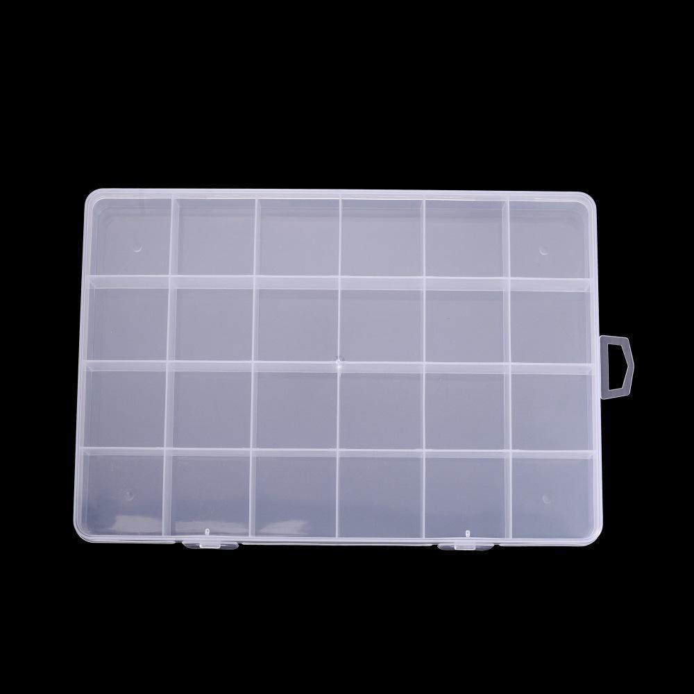 Round and Square Transparent Multi-Grid Jewelry Storage Boxes