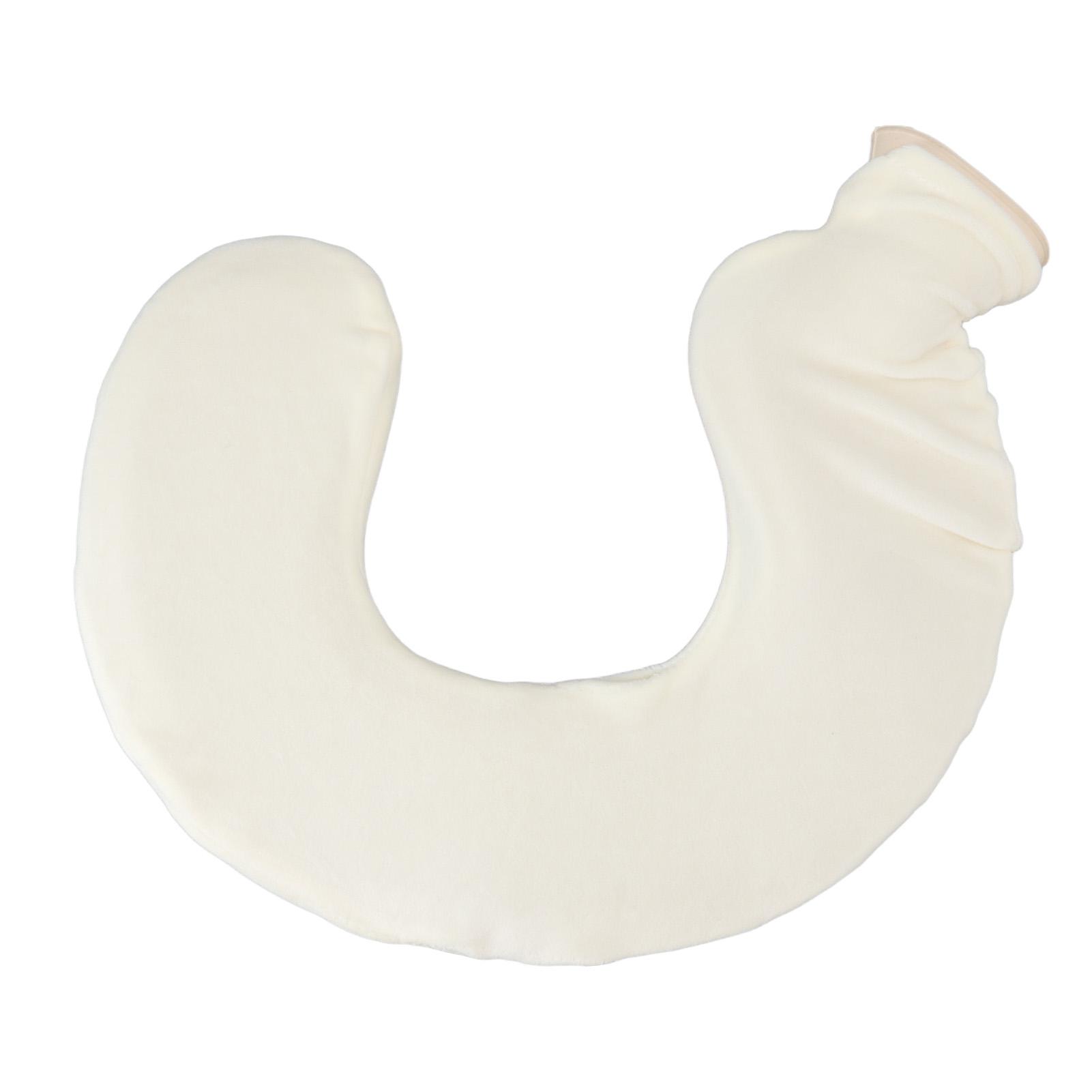 U Shaped Hot Water Bottle Warm Neck Soft Rubber Hot Water Bag With Detachable Cloth Cover