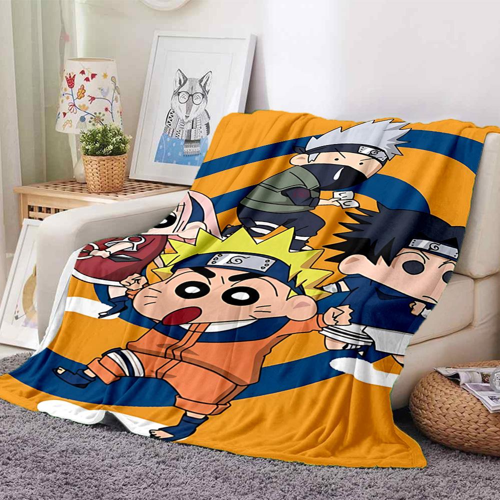 1pc Crayon Shinchan Blanket Soft All Season Throw with Vibrant Design, Perfect for Home, Travel, and Gifts, Ideal for Naps and Camping