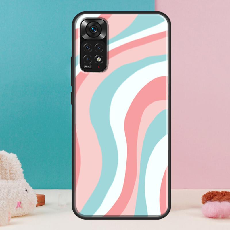 

Жидкий абстрактный вихрь в нейтрально-синем чехле для Xiaomi Redmi Note 14 12 11 9 10 13 Pro 9S 10S 11S 12S Redmi 13C 10C 12C 14C Redmi 13C