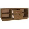 Vidaxl Szafka Pod Tv, Miodowy Brąz, 100X34X40 Cm, Lite Drewno Sosnowe