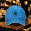 Vintage Washed Compass Pattern Baseball Cap for Unisex  Lightweight Duckbill Hat Casual Outdoor Party Gift