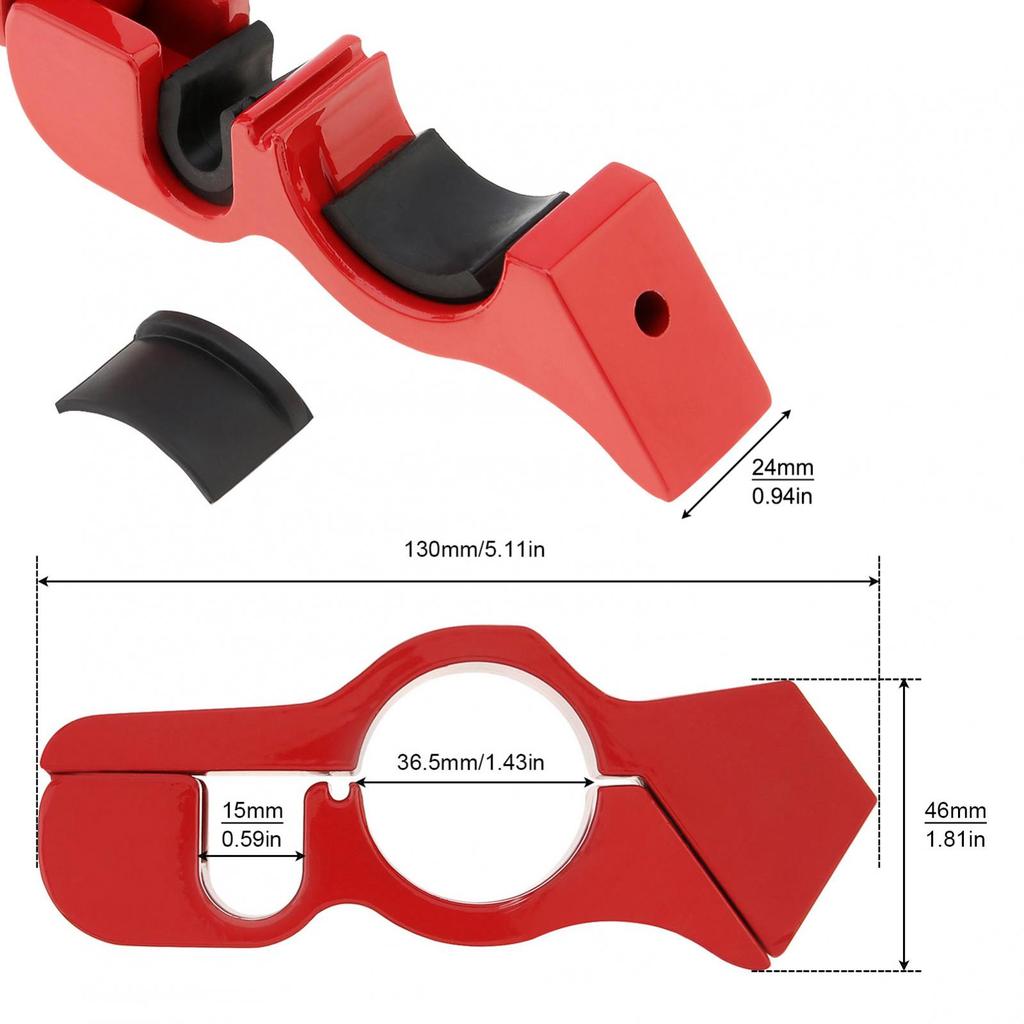 Heavy Duty Anti Theft 2 In 1 Handlebar Helmet Lock Aluminum Alloy Universal Motorcycle Scooter ATV