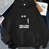 Long Sleeves Printed Funny Cat Men's Women's Hoodies Casual Breathable Clothing Loose Oversize Simple Couple's Top