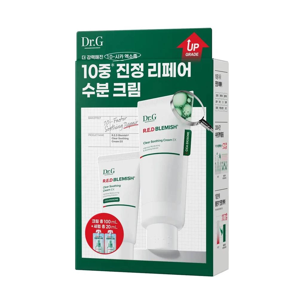 Dr.G Red Blemish Clear Soothing Cream EX Tube Special Set 70ml (+30ml + Serum 10ml × 2)