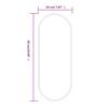 Vidaxl Wall Mirror, Gold, 50X20 Cm, Oval