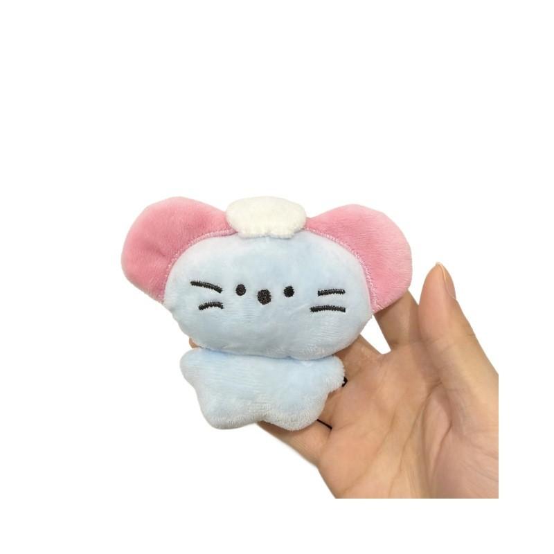 

Mouse Plush Keychain Stuffed Doll With Pearl Chain For Couples Kids Gift